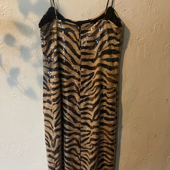 J.Crew Collection Sequin Zebra Print Dress - Picture 3 of 7